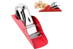 ALETO Small Hand Planer Manual Wood Planer Woodcraft Tool Woodworking Planer,Adjustable Block Plane, for Trimming, Wood Planning, Carving, Edge Rounding, Wood DIY Crafting