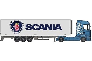 Bburago 1:43 STREET FIRE HAULERS WITH TRAILER - SCANIA S730