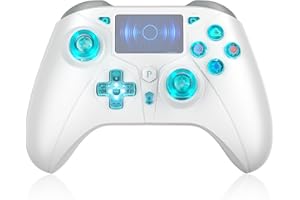TURPOW Wireless Controller for PS4 LED, Dual Motor Vibration 6-Axis Sensor with LED RGB, für PS-3/PS-4/Slim/Pro/PC/S-witch