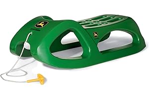 ROLLY TOYS RollyToys Snow Cruiser John Deere(ab 3 Jahren, Farbe Grün, sehr Stabil, mit Stahlschienen, Schlitten, Rutscher) 200160