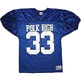 Married with Children Al Bundy Polk High 33 Blau Football Jersey Kostüm (Medium)