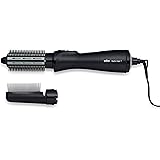 Braun Satin Hair 7 BRAS720E Modellatore ad Aria Calda 700W, Tecnologia IONTEC Anti-Crespo, 2 Temperature, 2 Accessori, Nero