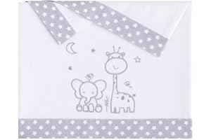 Pekebaby Sabanas Invierno Franela MAXICUNA 70X140 - Starlight Tierra Grisaceo (Bajera+encimera+Funda Almohada)