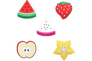 Jancosta 5 Pieces Silicone Fruit Cable Protection Cute Data Line Cable Protection Bites Prevents Breakage Cord Accessory