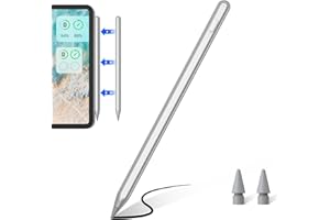 ZSPEED Stylet ipad avec Chargement sans Fil, ipad Pencil avec Fonction Rejet de Paume, Compatible avec iPad Pro 11" 4/3/2/1, iPad Pro 12,9" 6/5/4/3, iPad 6/7/8/9/10, iPad Air 3/4/5, iPad Mini 5/6 (Gris)