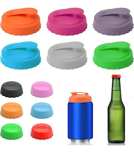 6 Silikon-Deckel Für Getränkedosen – Wiederverwendbar, Auslaufsicher, Bunt, Für Limo, Bier & Saft