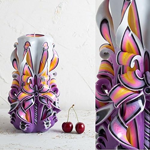 Best Christmas Gifts for Girlfriend Wife Mother Mom Grandma - Handmade Carved Candle - EveCandles