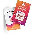 REVUZ Instagram Follow PVC Card | NFC Card with QR Code | Earn Followers on Instagram with Tap or Scan | For Business, Influencers & Creators, Unlimited Taps | Zero Hassle Self Setup
