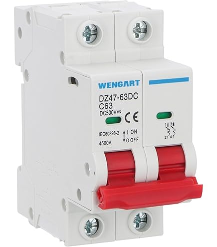 Interruttore Schneider Electric C60H-DC 2P 63A C 500Vdc - Per Circuiti DC - Foto 3
