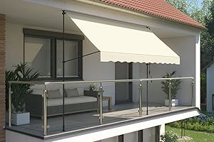 empasa Klemmmarkise 'ILANGA' Balkon Markise Klemm-Markise, UV-beständig und höhenverstellbar