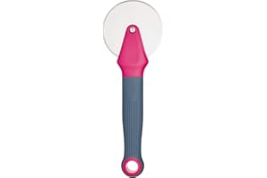 Colourworks Pizza Cutter Wheel, Stainless Steel, Raspberry, 19 cm