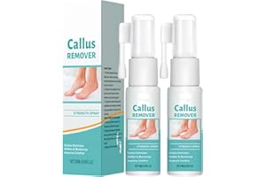 NBOFOL 2PCS Callus Remover Gel,Professional Callus Remover Extra Strength Spray,Professional C/allus Rem/Over for Feet,Hard Skin Callus Balm,Foot Ca/llus Rem/Over Care,Foot Pe/eling Spray,Remove Dead Skin