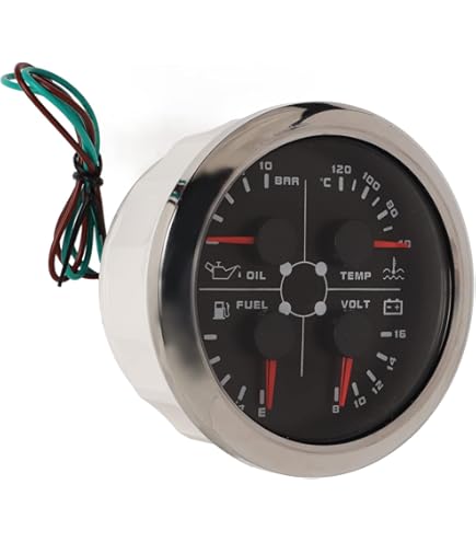 Indicatore Temperatura Pressione Olio Indicatore 3 In 1 Per Auto Temperatura Olio Pressione Olio E 650175