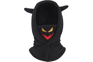 AYPOW Passamontagna Invernale in Pile Termico Bambini 4-12, Maschera da Sci Multifunzionale Antivento Regolabile, Berretti Cappello in Pile Caldo Cappuccio Scaldacollo Sciarpa per Ragazzi Ragazze