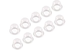 Dreld 10Pcs Universal Primer Bulbs Petrol Fuel, Primer Bulb Pump Carburettor Oil Cups Compatible with Mower, Blower, Strimmer, Cutter, Hedge, Trimmer, Chainsaw (22mm)