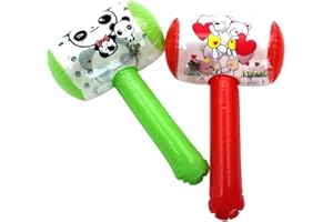 rongweiwang Farbe Random Kinder aufblasbaren Hammer Kinder Hammer-Spielzeug-Kind-Karikatur-aufblasbares Spielzeug mit Glocke