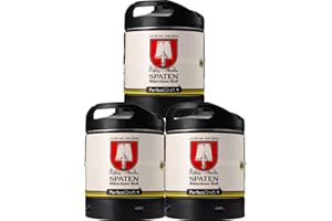 ‎PERFECTDRAFT Bier PerfectDraft 3 x 6-Liter Fässer Bier. Bier passend für Zapfanlage für Zuhause. Inklusive 15euros Pfand. (Spaten)