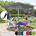 Produktbild Miadomodo Sonnenschirm Terrasse Ø 2,5 m in Grau