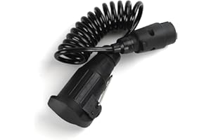 ‎QIPING Qiping 7 auf 13 poliger Anhängerstecker Verlängerung 4 Fuß, Vorverkabelt 7 auf 13 polig Adapter Kabel für 12v 24v KFZ Anhängerbeleuchtung Systems