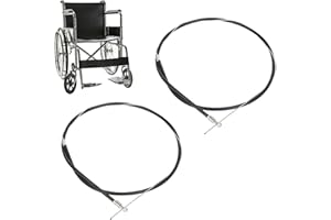 LIZEALUCKY 1 Pair Wheelchair Brake Line, Universal Standard Bicycle Brake Cable,High Strength Replacement Pull Wire Steel Hand Brake Cable for Road Bike Mountain Bike