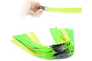 AIR SWIMMERS 12 Juegos de Gomas para Tirachinas Professional, bandas de goma para de repuesto altamente tirachinas elásticas, banda de goma plana tirachinas para juegos de disparos de caza (grosor de 1 mm)