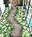 Produktbild XLi-You 3D Tapete Fresko 3D-Oberfläche Selbstklebend Blumen Holz Bodenfliesen Der Kleine Balkon Über Flur Wc Wasser-Resistent Rutschfeste Oberfläche Wandmalerei Hintergrundbild 400cmX300cm