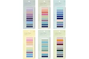 OBIDODI 1200Pcs Sticky Tabs, Translucent Book Tabs Kit, Morandi Post It Notes Page Markers Clear Index Tabs with Ruler, Pastel Sticky Notes Tabs for Annotating Books, Classify Files (1200)