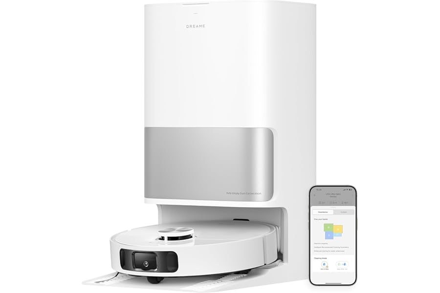 dreame L10s Ultra Gen 2 Robot Aspirapolvere e Lavapavimenti con MopExtend RoboSwing, Aspirazione 10.000 Pa, Stazione Base Automatica, 32 Livelli di Acqua,Batteria da 240 Min