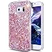 Produktbild EMAXELEERS Samsung Galaxy S8 Hülle Liquid Flüssige Fließend Glitzer Klar Hart Plastik durchsichtig Tasche Handytasche Hülle Schale Etui Für S8,Pink Diamond
