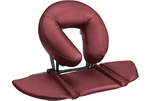 EBANKU Massage Table Face Cradle Cushion, Face Pillow with Platform for Massage Chair SPA Bed (Red)