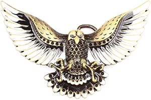 Longcreek Eagle Belt Buckle for Men, Flying Hawk Belt Buckle, Soaring Eagle Belts Buckle, Norse Viking Wildlife Eagle Belt Buckles, Western Cowboy belt buckle, Vintage Punk Rock belts buckles