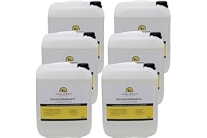 JOWO-CHEMIE Horizontalsperre (6x10l) Verkieselung Trockene Wand Kellerabdichtung Bohrloch Injektion für dauerhaft Trockene Wände (60l)