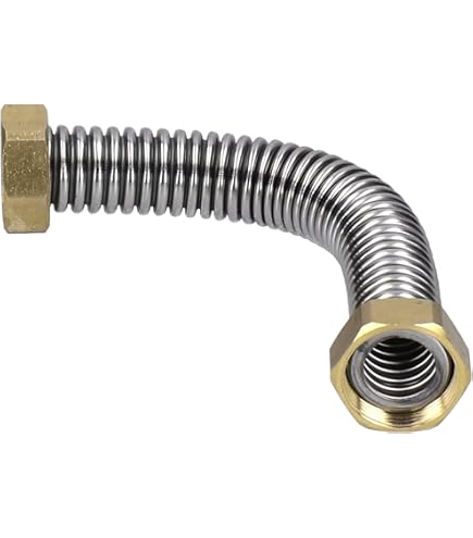 Tubo corazzato 2 Pollici Üm x 2 pollici Üm, Tubo flessibile DN50 per Acqua commerciale - 1,50m / 1.500mm