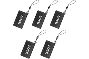 BIWIBON Smart Door Lock Key Fobs RFID Tags, Fingerprint Door Lock RFID Key Card, NFC Tags Token Proximity ID Access Control Black, 5Pcs