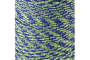 SAVAGE ISLAND Army Military Paracord Reel 3mm Basha Tent Bivi Camping Guy Rope Para Cord (Neon Green/Blue, 50ft)
