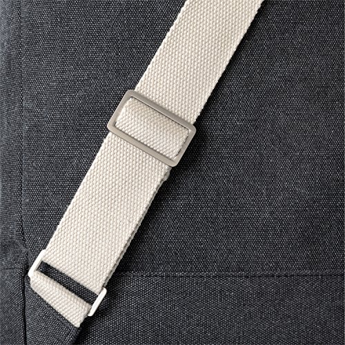 Johnny Urban Rucksack Damen   Herren Schwarz Anthrazit Roll Top Daypack aus Baumwoll Canvas - L  ssiger Vintage Tagesrucksack f  r den Alltag - Wasser