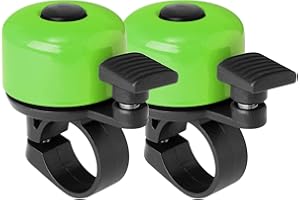 Binudum Campanello Bici Confezione da 2 con Suono Melodioso Classico Mini Campanello per Bicicletta per Bambini Adulti Clacson per Bici da Strada, Mountain Bike per Scooter, MTB, BMX