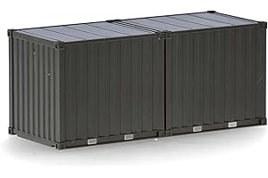 herpa accessorio 2x container da 10ft Bundeswehr, verde bronzo (non stampato) in scala 1:87, modellismo, miniatura, plastica