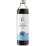 LOOV succo di mirtilli selvatici biologici, 500 ml, ricco di antiossidanti, nessuna aggiunta di acqua o zucchero