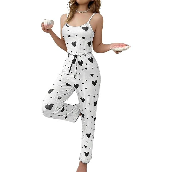 Pyjama Femme 2 Pièces Maeau - Manches Longues, Imprimé Floral, Tissu Doux Et Respirant (tailles S à XL)
