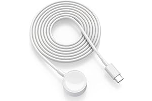 CELLHELMET 2024 New Upgraded Version- Fast Watch Charger for i-Watch，1M/3.3FT USB-C Fast Wireless Magnetic Charging Cable，Portable Watch Charging Cord for i-Watch Watch Series 9 8 7 6 5 4 3 2 SE Ultra 2 1，White