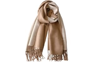 CLELLA 80''*27'' Scarf Women Cashmere Scarf With Gift Box Double Sided Winter Pashmina Shawl Thick Oversized Scarves Wraps with Tassels Christmas