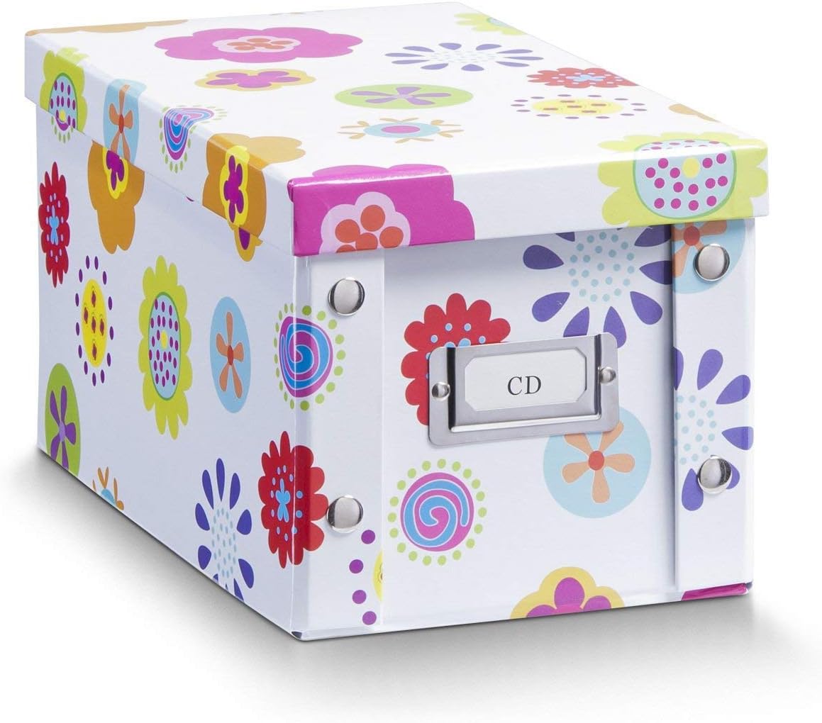 Zeller 17850 Caja de Almacenaje Kids, Cartón, Cardboard, Multicolor, 16.5x28x15.5 cm