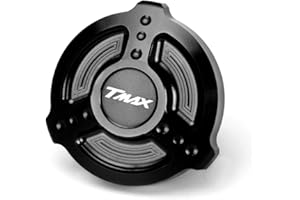 Modeer Pour Tmax 560 / Tech Max 2020-2022 Tmax 530 SX/DX 2012-2022 Tmax 500 2008-2011 Moto CNC Moteur Bouchon d'huile Bouchon de remplissage de carburant Tmax560 Tmax530 Accessoires (Noir)