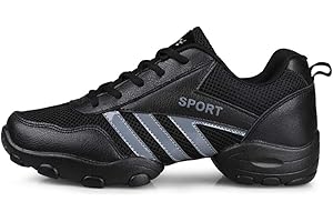 WEBROSISTOL Chaussons Danse Jazz Hommes Chaussure Sports de Plein Air Classique Gymnastique Latine Sneackers Baskets
