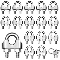 Serre Cable Acier,Serre Corde,Duplex Clips,M3 Double Serre-Câbles