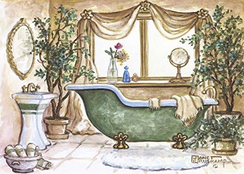 Vintage Bathtub lll - Fine Art Print on Fine Art Canvas - PRINT ON Canvas ONLY -NO FRAME - Image size is 7 x 5 inches Inch