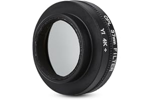 Elerose 37mm Circular Polarisator Objektiv Filter mit Adapter Ring Schutzkappe für Xiaomi Yi 4k / 4k + / Lite