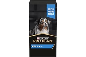 PURINA PRO PLAN | Relax+ | Chien | Aliment complémentaire pour Chien Adulte | Apaise et calme les comportements excessifs, préserve un état émotionnel positif| Huile | Bouteille de 250ml