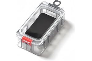 Fay Bless Lot de 12 organiseurs de pêche portables avec boîtes lumineuses amovibles, fermeture magnétique puissante, récipient de rangement en plastique pour articles de pêche